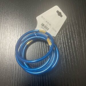 Blue Bangle Bracelet Set